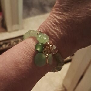 Green Beaded Bracelet All Bracelet Bundles 3/$25